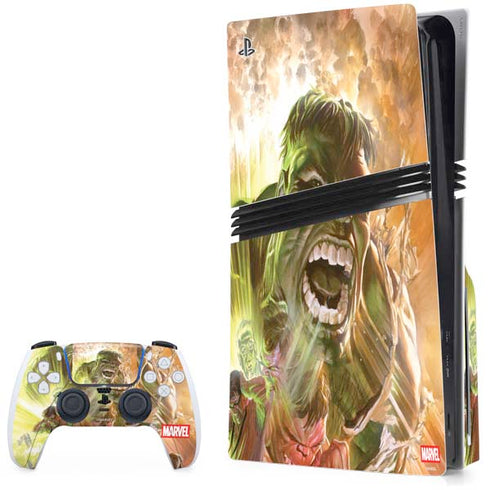 Marvel Hulk Savage Hulk PS5 Pro Disk Bundle  Skin